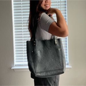 Portland Leather Goods Small Black Classic Tote